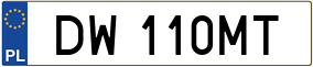 Truck License Plate